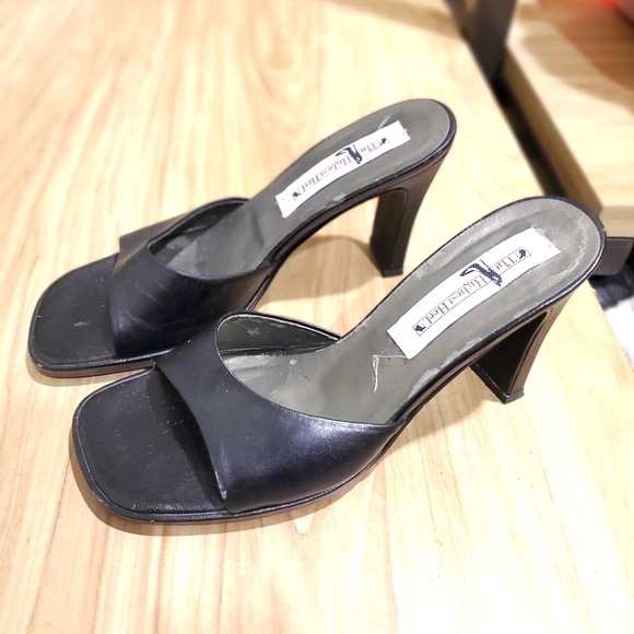 The Highest Heel, black Open Toe Heel 7 - Picture 4 of 7